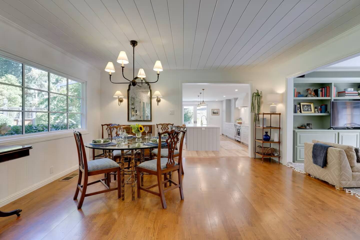 Gather around and enjoy a delicious meal in this inviting dining area.
