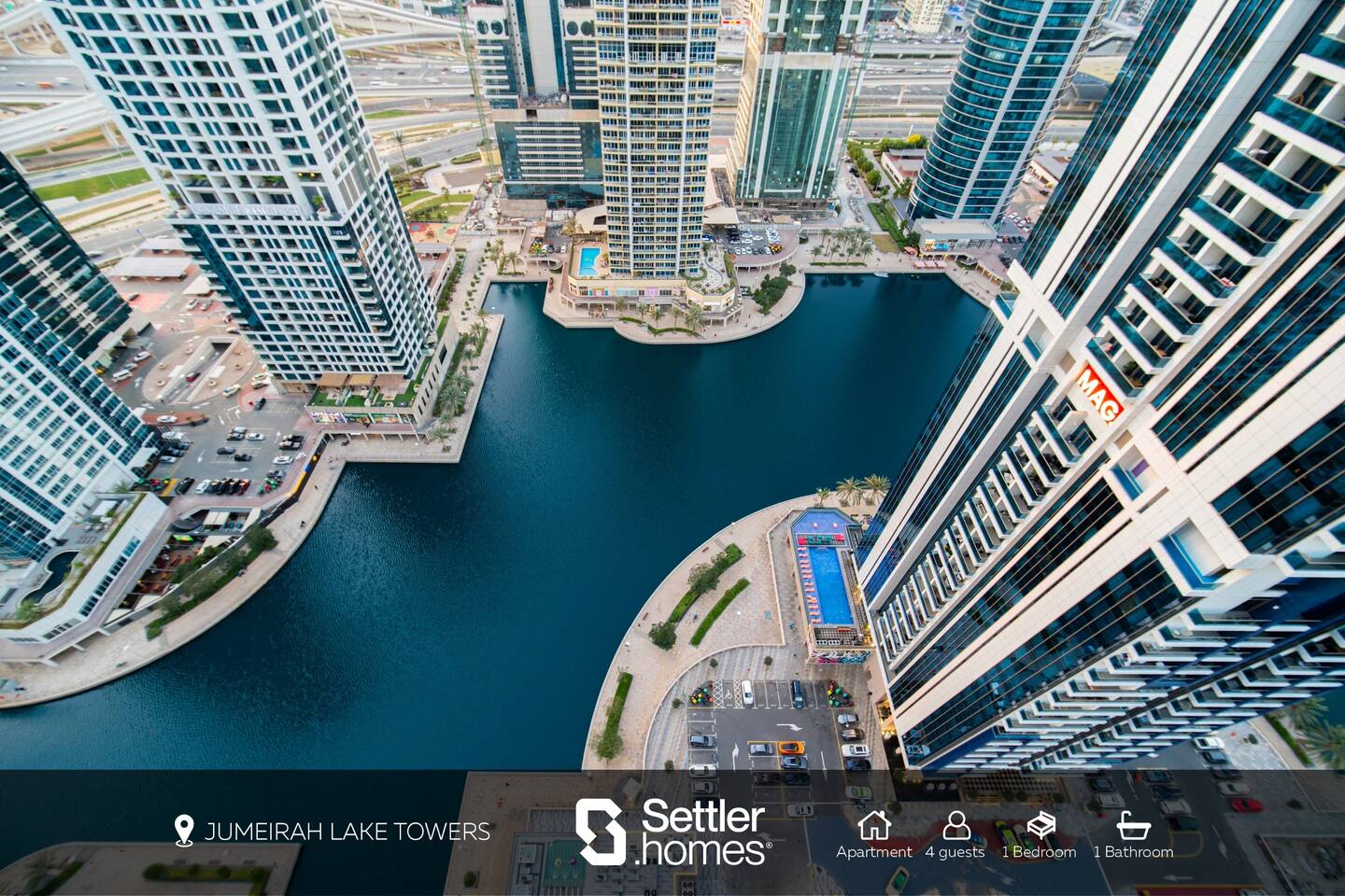 SettlerHomes | Chic JLT 29 Floor | Panoramic Lake