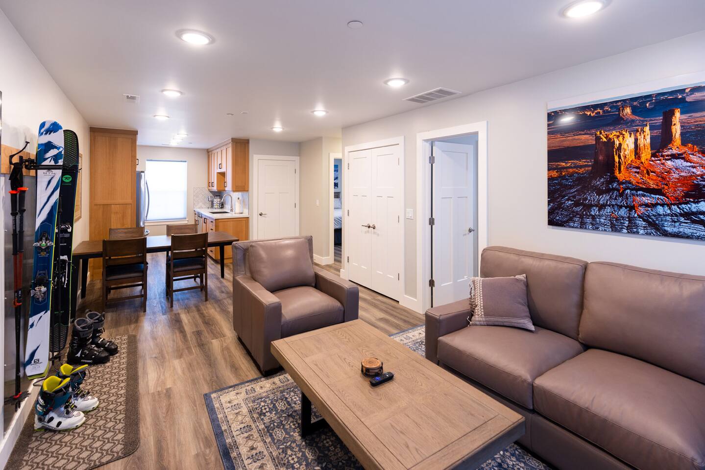 Excellent location for skiing!  Comfy new 2BR apt