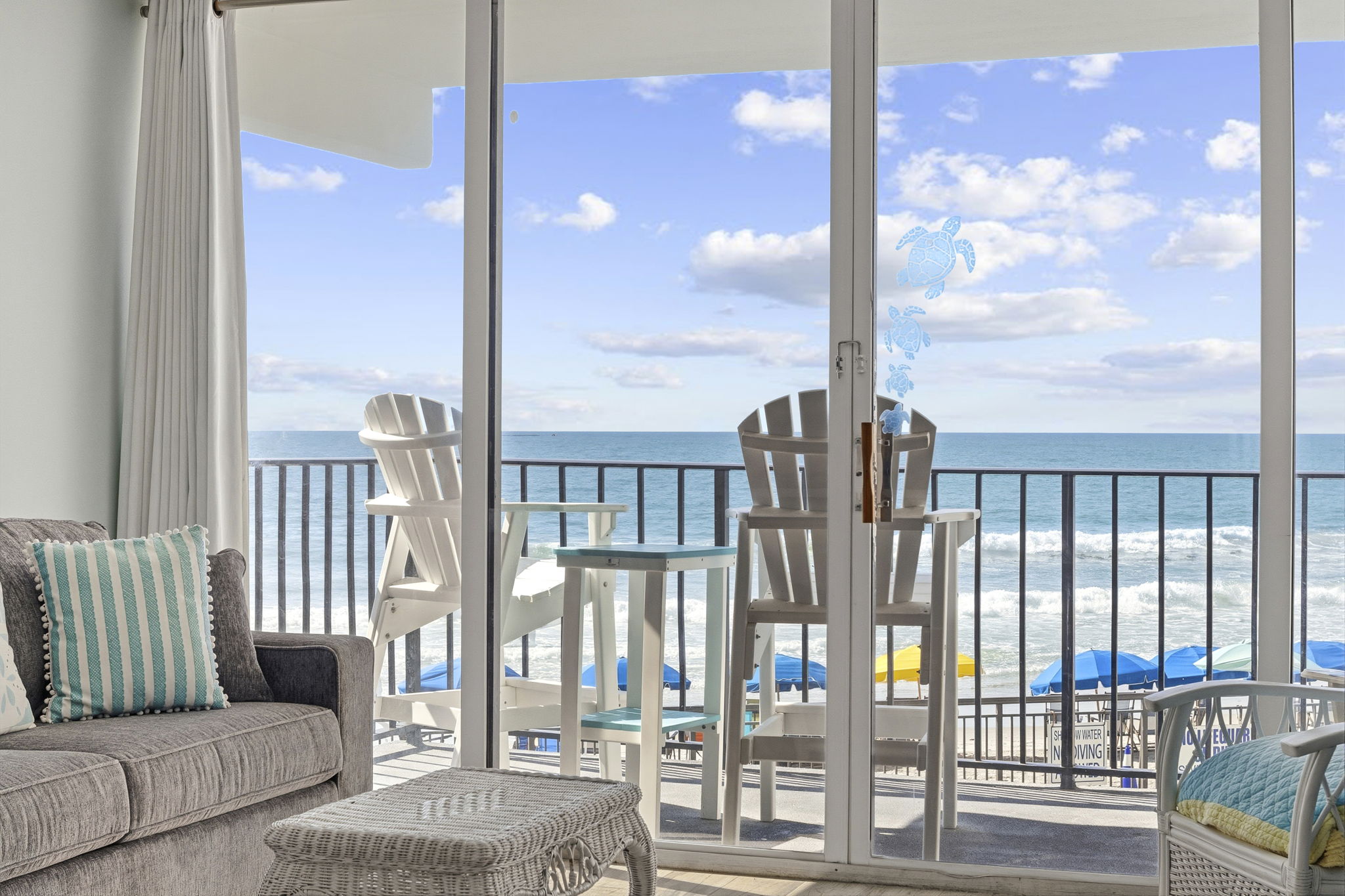 Oceanfront Views at Royal Garden! Balcony, W/D
