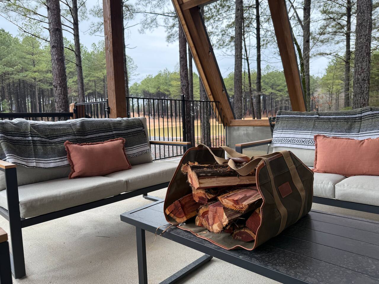 Provided firewood bundle