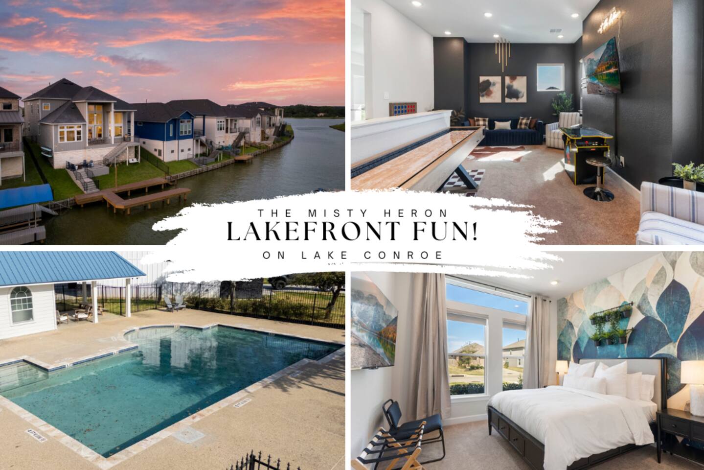 Elevated Lakefront Retreat: Gameroom, SUP's, Dock