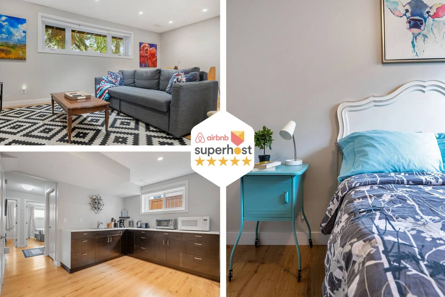 Central. Family & Pet Friendly. 2BR Basement Suite
