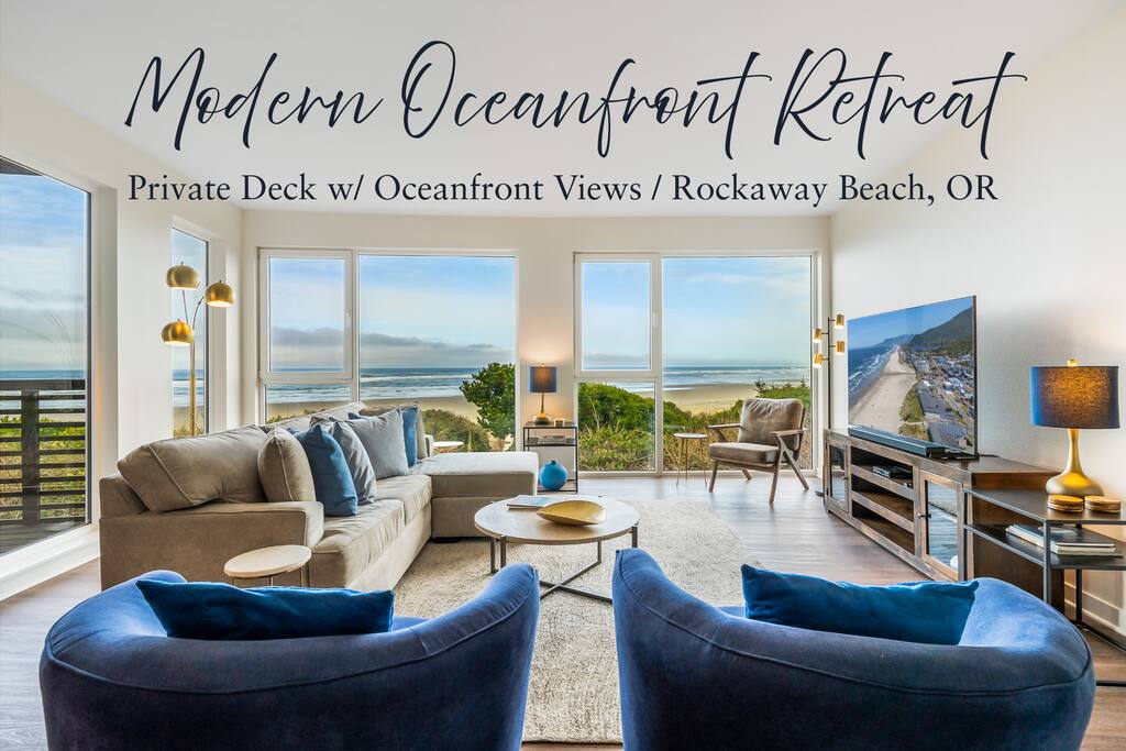 Oceanfront Views! | Balcony | Modern Beachfront!