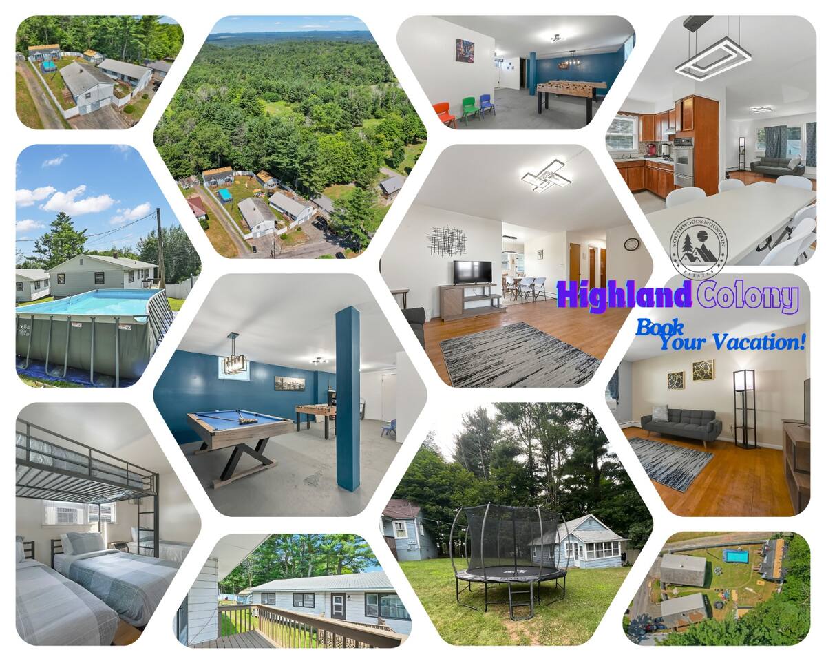 The Highland: 2-5 Cabins, Sleeps 36+, Pool, Hotub
