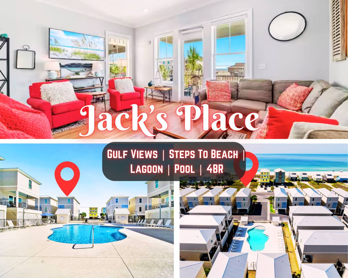 Front Row Gulf Views*Steps To Beach & Lagoon*Pool