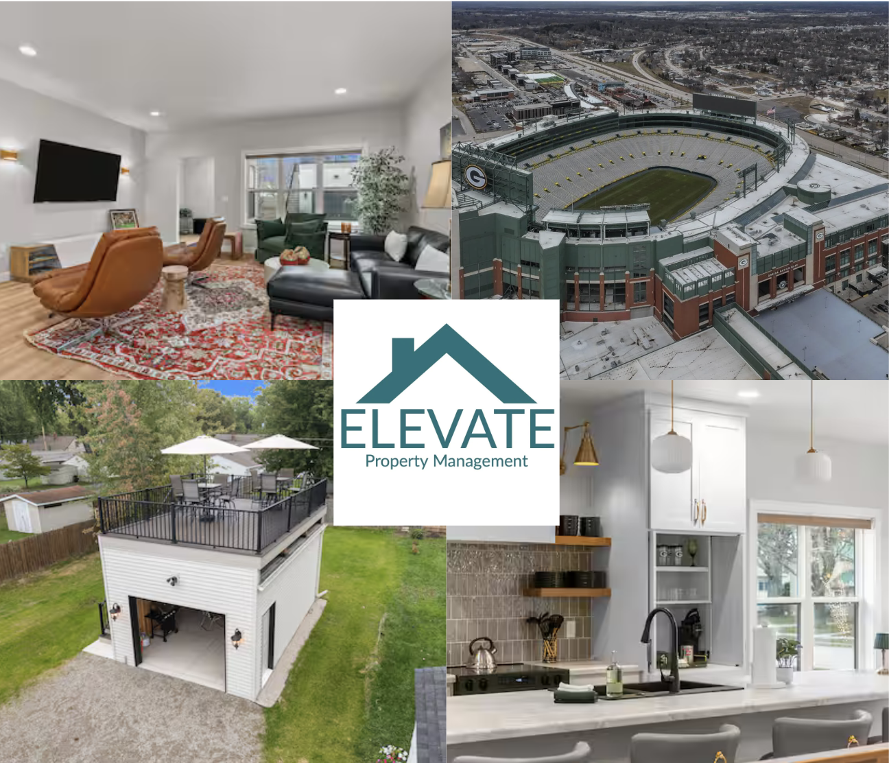 Lambeau Bungalow! Roof Top View Steps to Lambeau