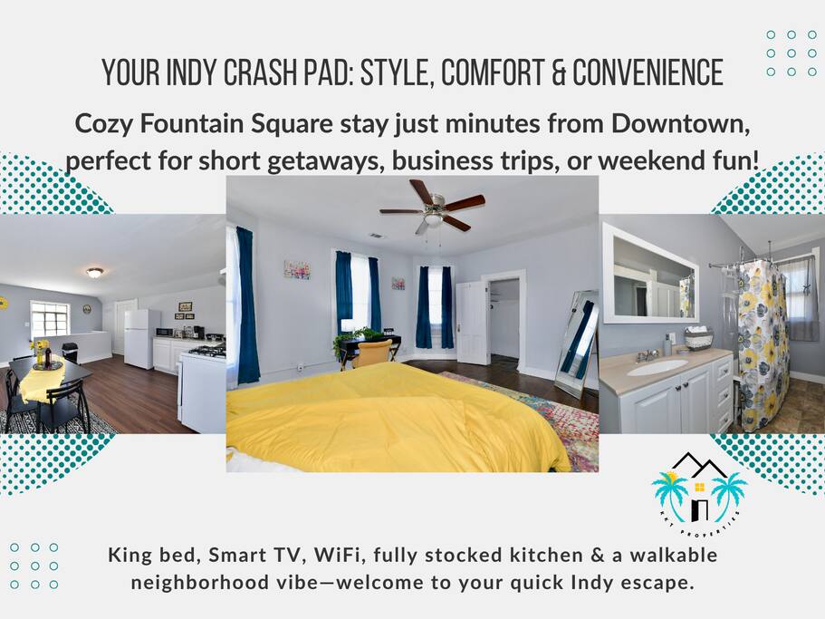 Fountain Sq Stay | Cozy Comfort Near Downtown