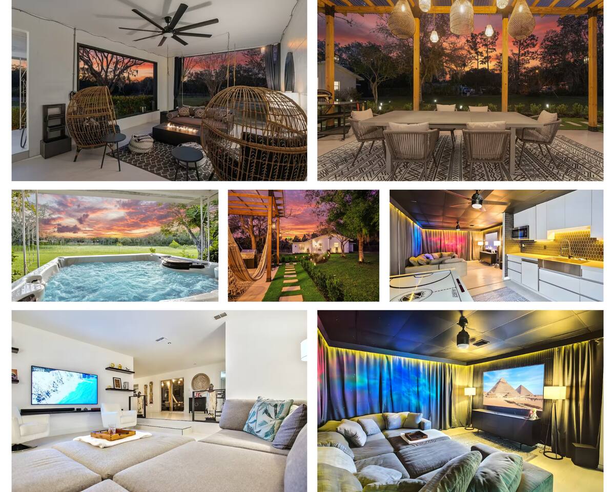 •Private 3 Acre Estate W/ Home Theater & Jacuzzi•