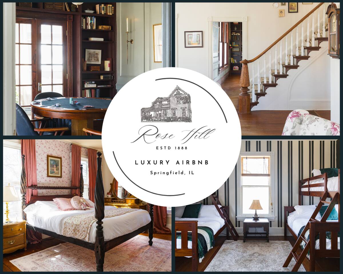 RoseHill-HOT TUB + historical luxury, huge yard