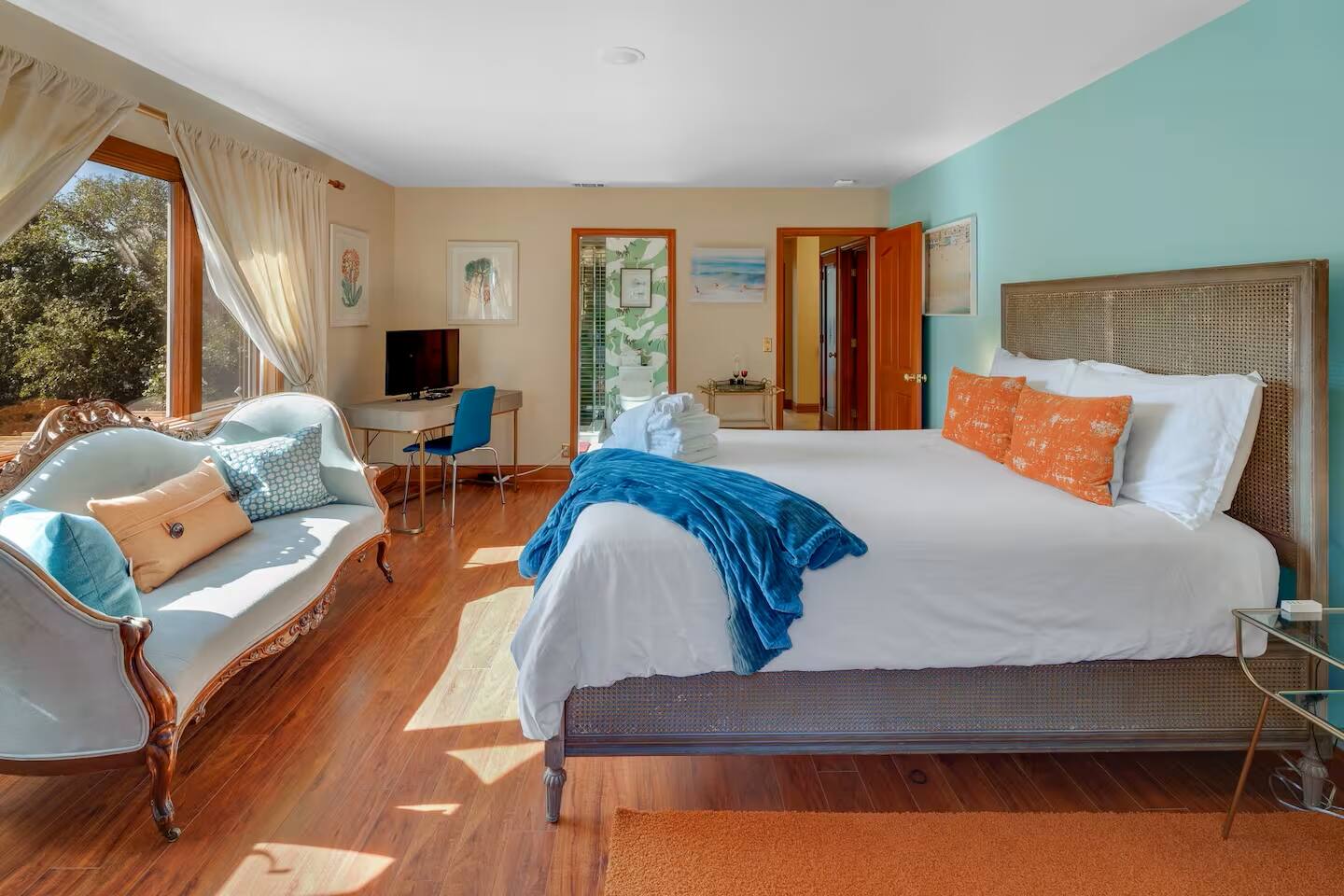 Sweet dreams await in this stylish sanctuary.