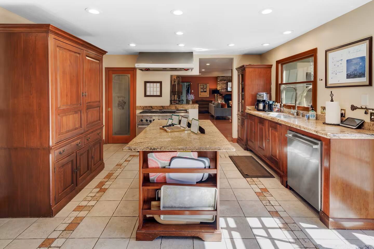 A chef’s dream kitchen, filled with natural light and equipped for delightful home-cooked meals.