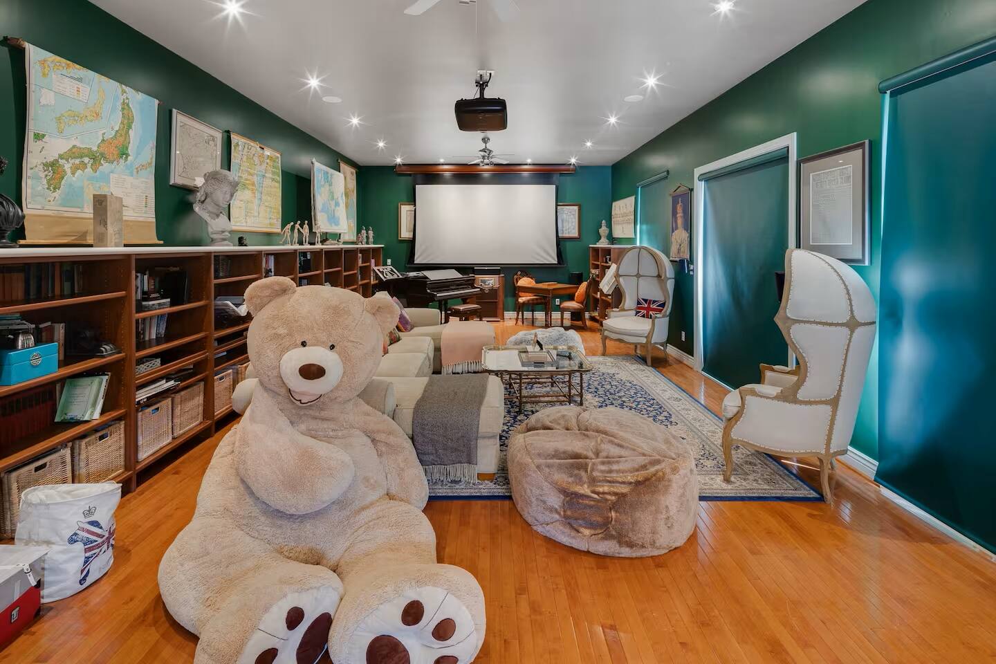 Curl up with a book, enjoy movie nights, or relax alongside the giant teddy. There are endless things to do for fun and relaxation!