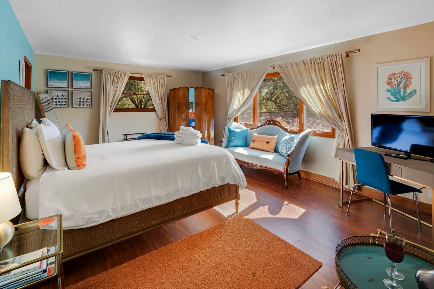 Sweet dreams await in this stylish sanctuary.