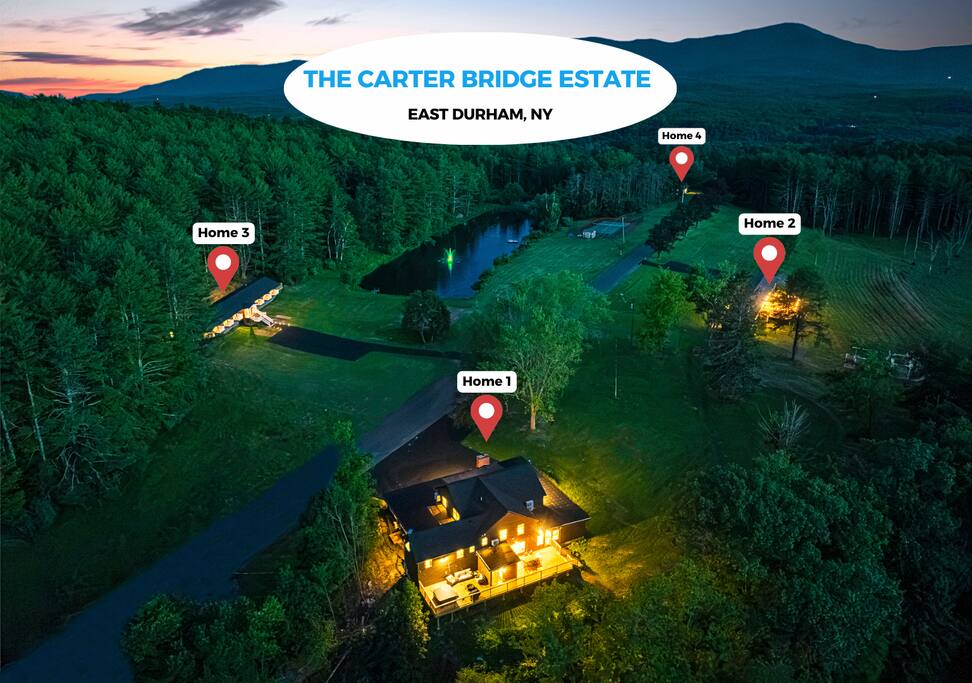 Sleeps 52 - Pond, Tennis Court, Hot Tubs, Sauna