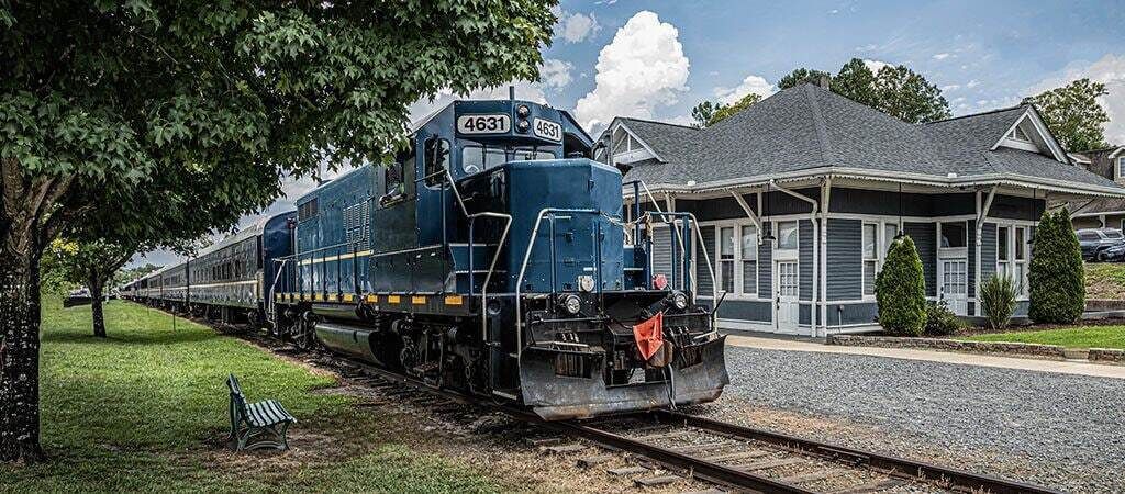 The famous Blue Ridge Scenic Railway, located in downtown Blue Ridge is less than 15 minutes from the cabin. The railway is a great way to enjoy the surrounding area.