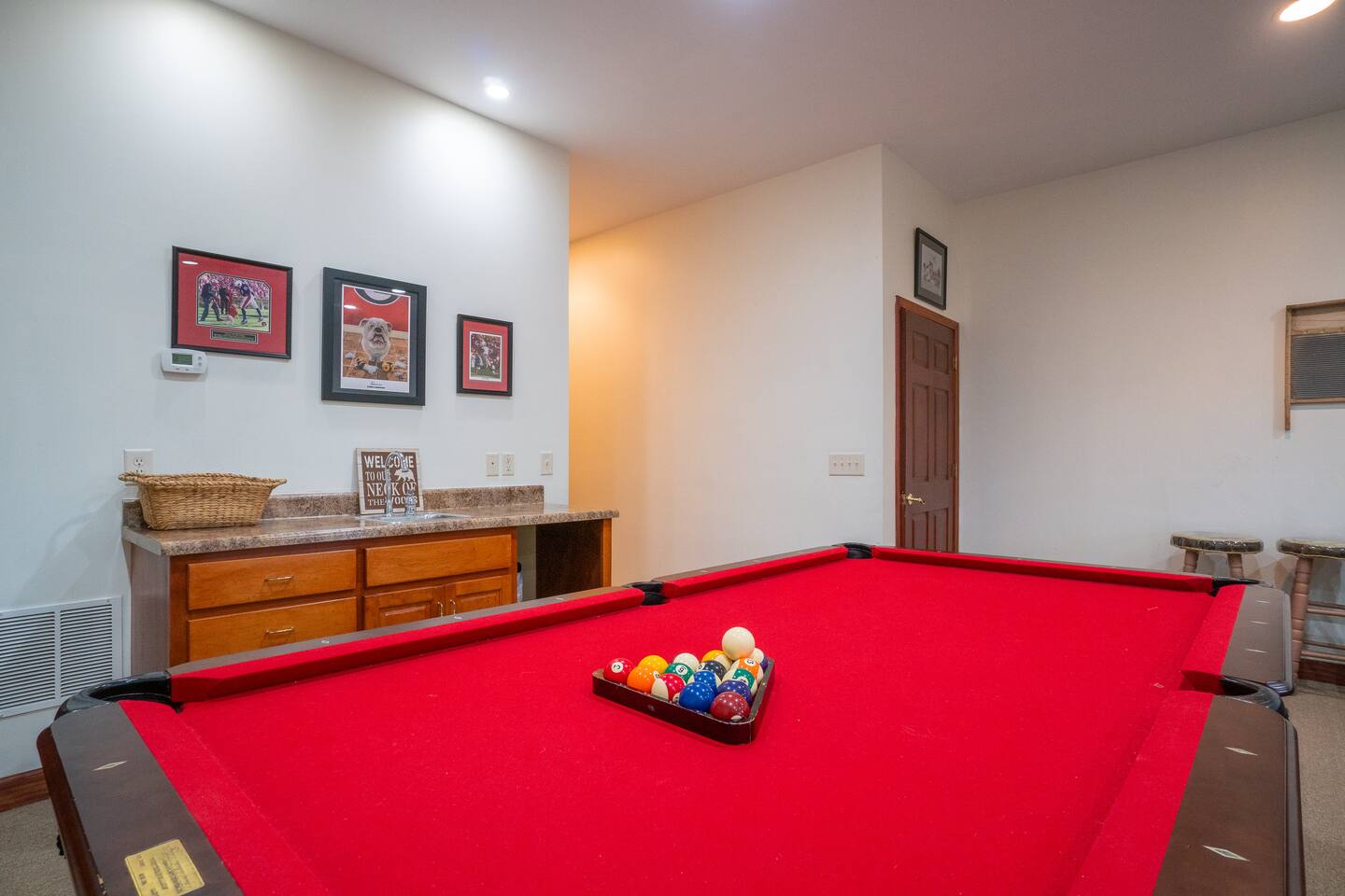 Pool Table in the basement