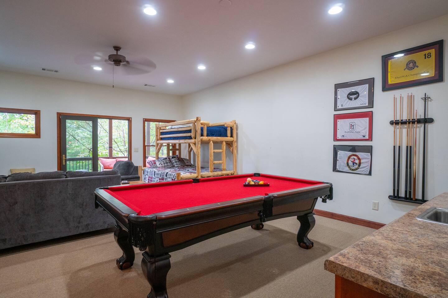 Pool Table in the basement