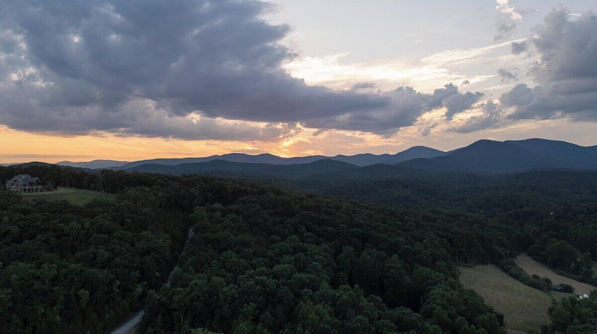 View from the back deck of the surrounding mountains