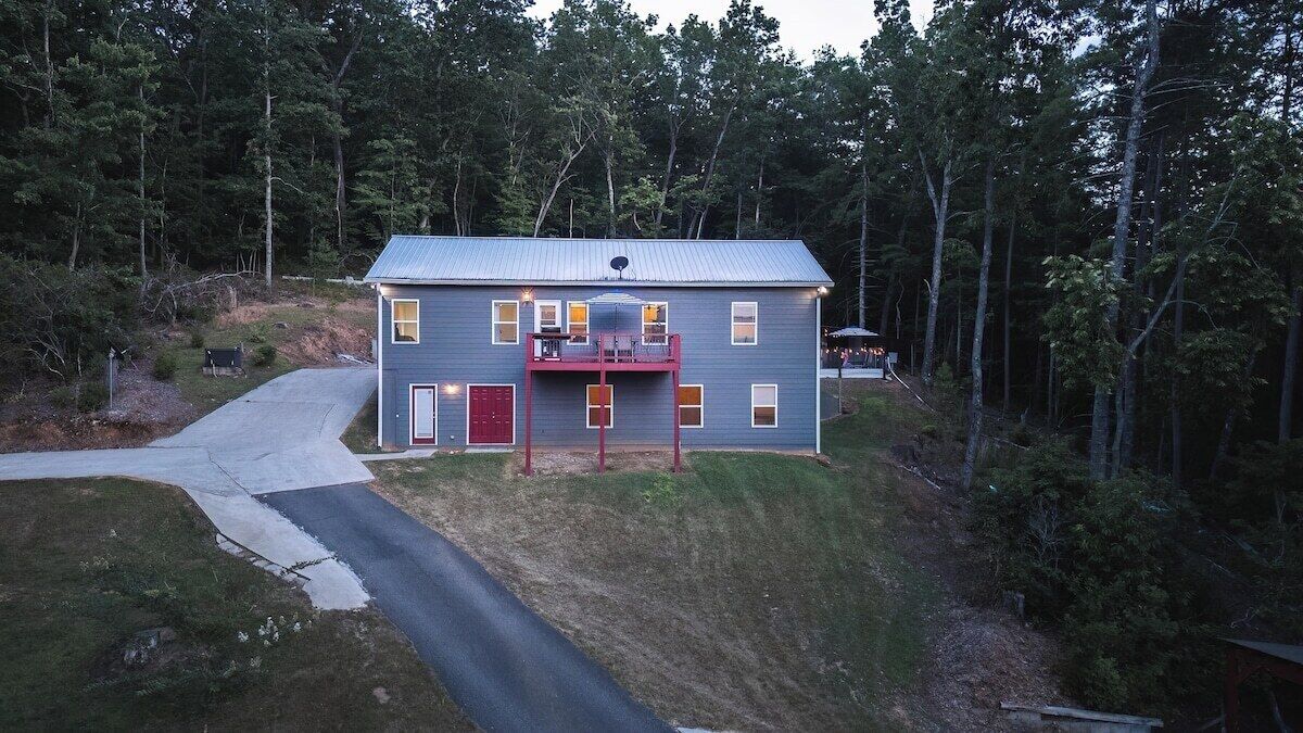 Front deck and view of the property