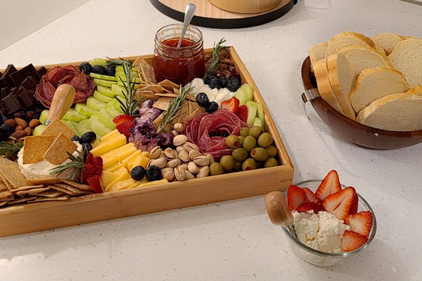 Charcuterie boards upon request for an extra cost