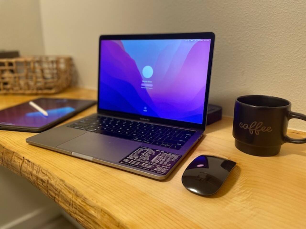 Spacious desk is perfect for WFH