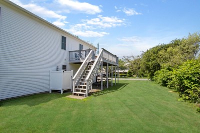 Backyard with Outdoor Shower and Deck