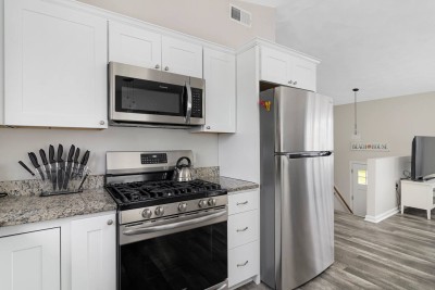 Stainless Steel Applianced Kitchen