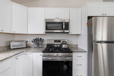 Stainless Steel Applianced Kitchen