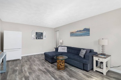 Downstairs Living Room with Second Refrigerator