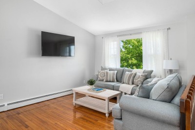 Living Room with Big Screen TV