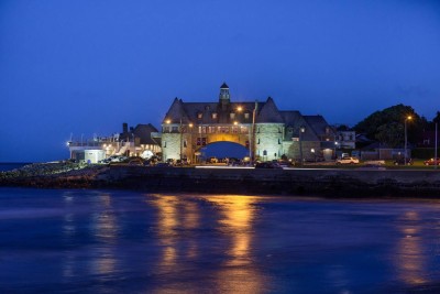 Beautiful night time at Narragansett. Less than 1 mile away.
