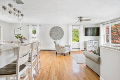 Top Floor Open Area from Kitchen Island to Living Room