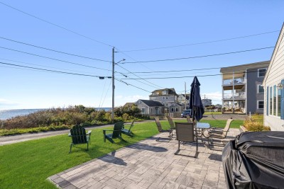 Beautiful patio with propane grill looking at Ocean!