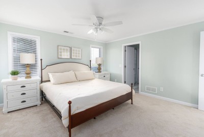 Bedroom #2, Master Bedroom with King bed and Jack and Jill bathroom.