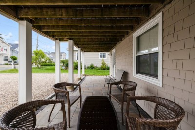 Beautiful new patio under deck