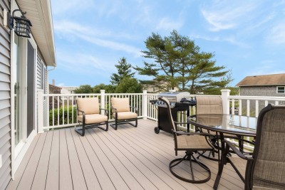 Brand New Elevated Deck Off Kitchen