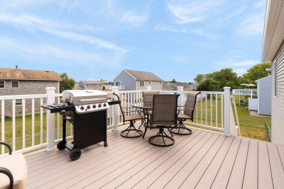 Brand New Elevated Deck Off Kitchen