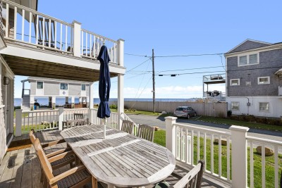 1 First floor deck with outdoor seating, propane grill and spectacular Ocean views.