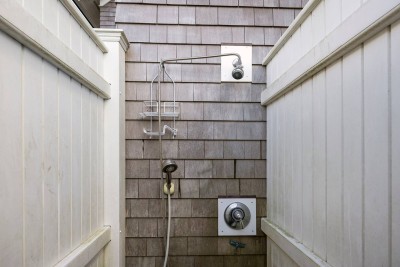 1. Outdoor shower for rinsing off back from the beach