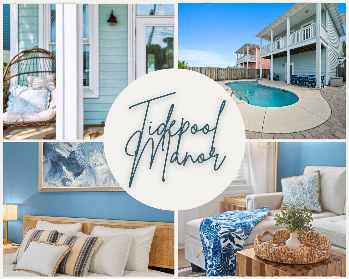 Private Heated Pool *Outdoor Movies *Walk to Beach