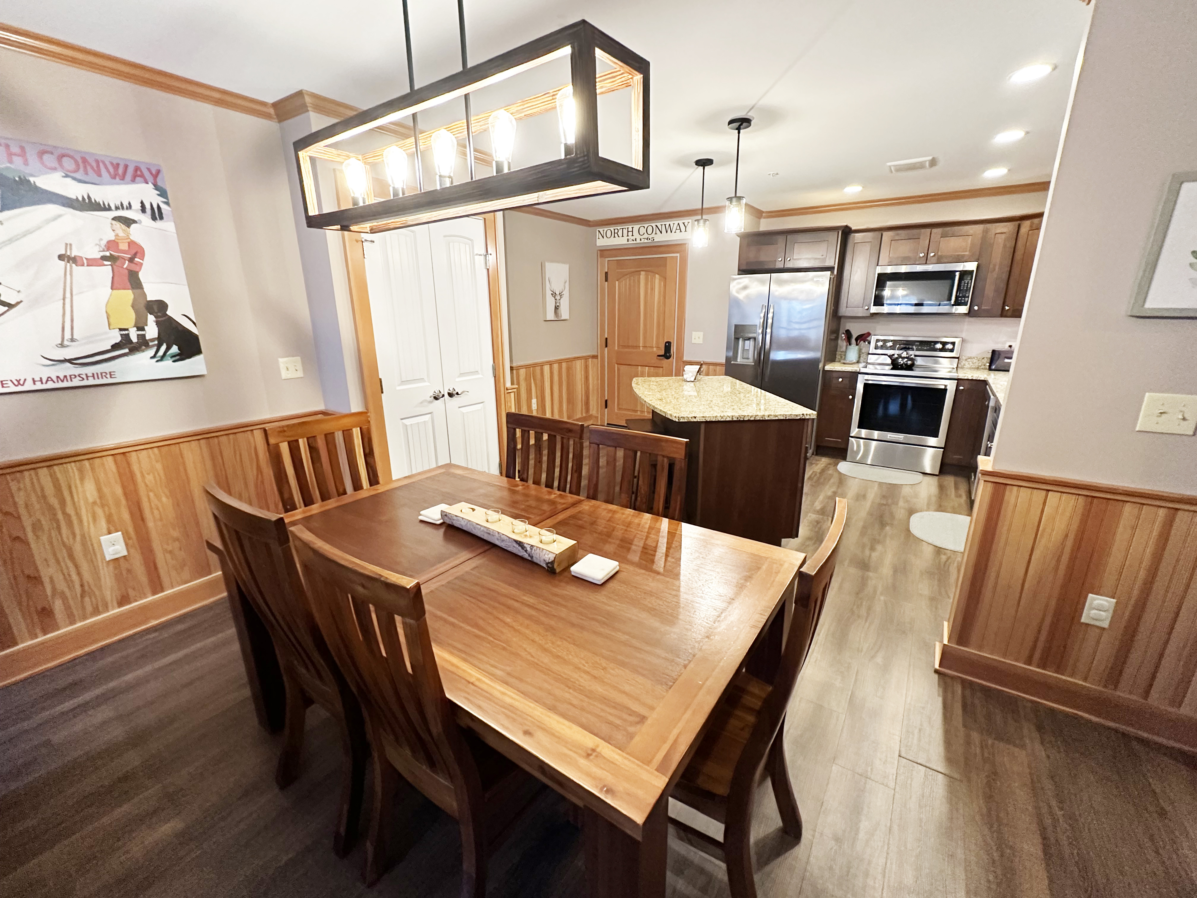 Dining room is open to kitchen area