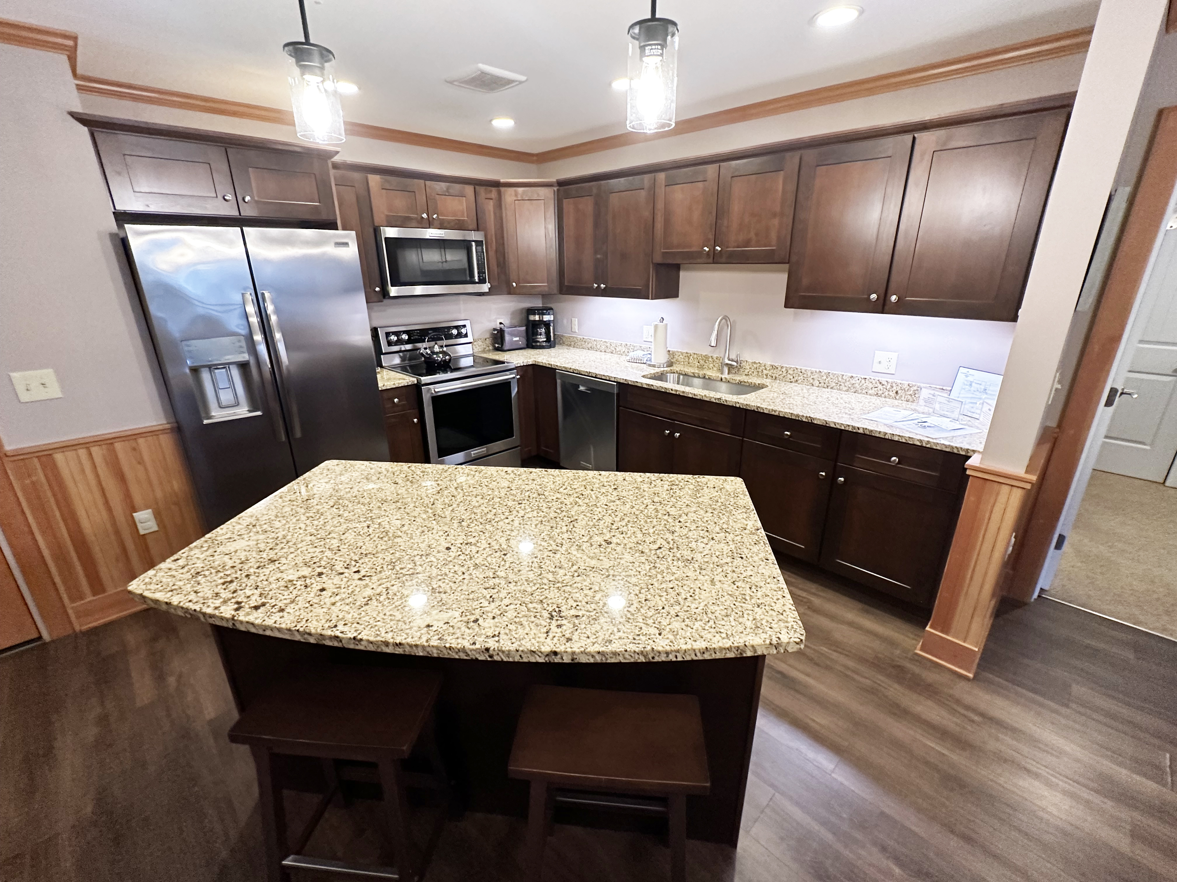 Large kitchen with island
