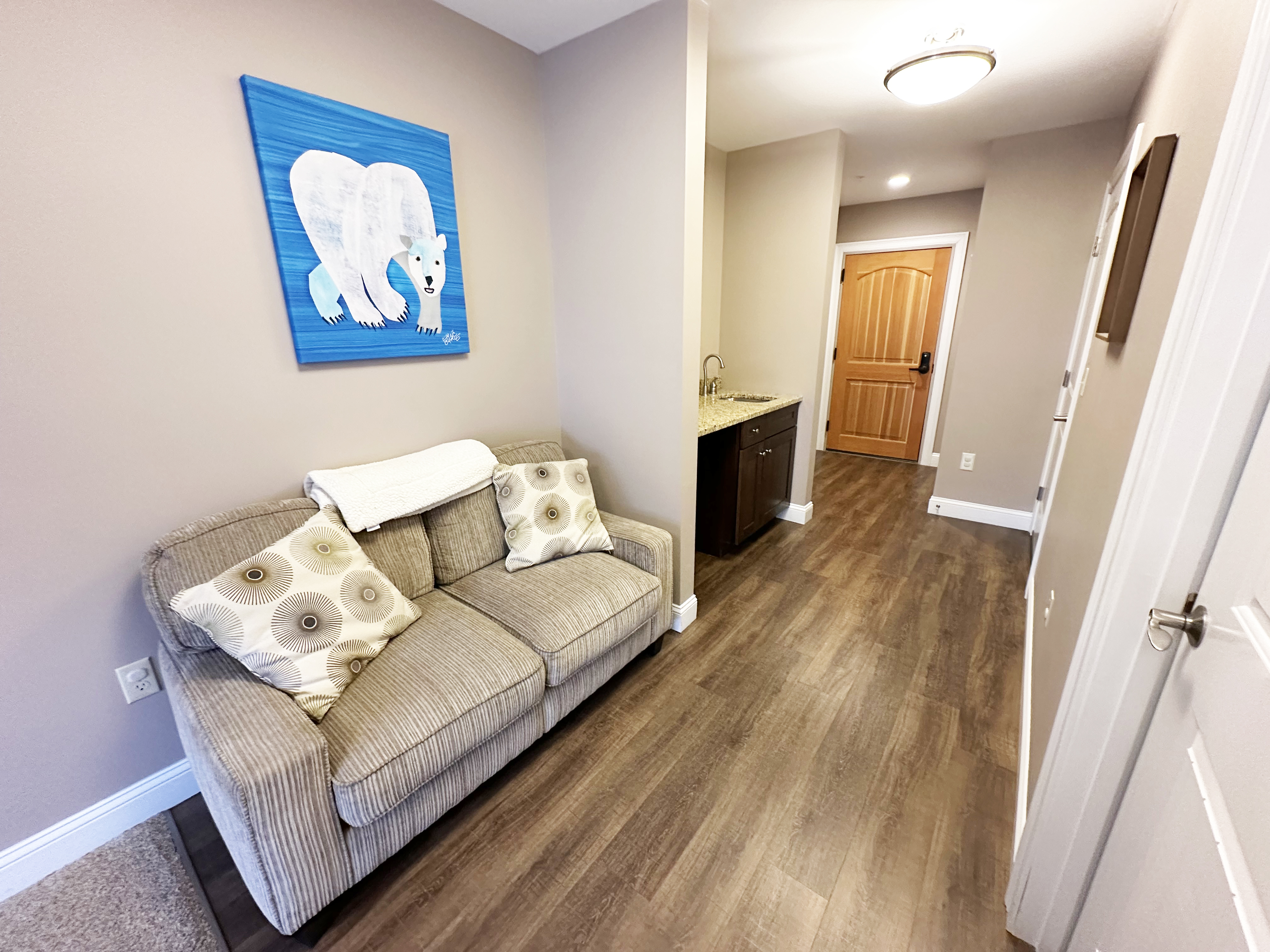 Sitting area in 2nd bedroom is a nice bonus