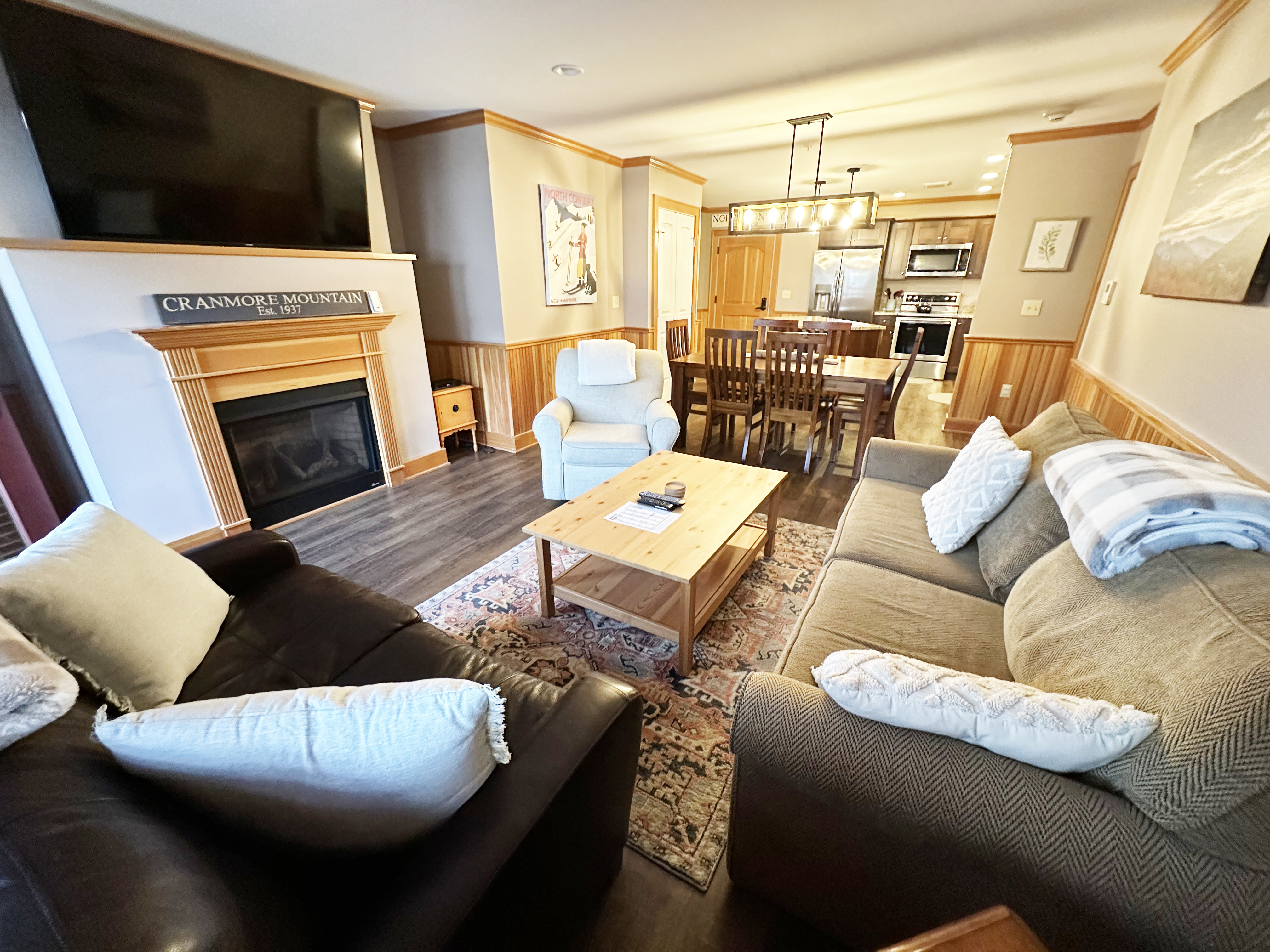 Comfy living room with sleeper sofa