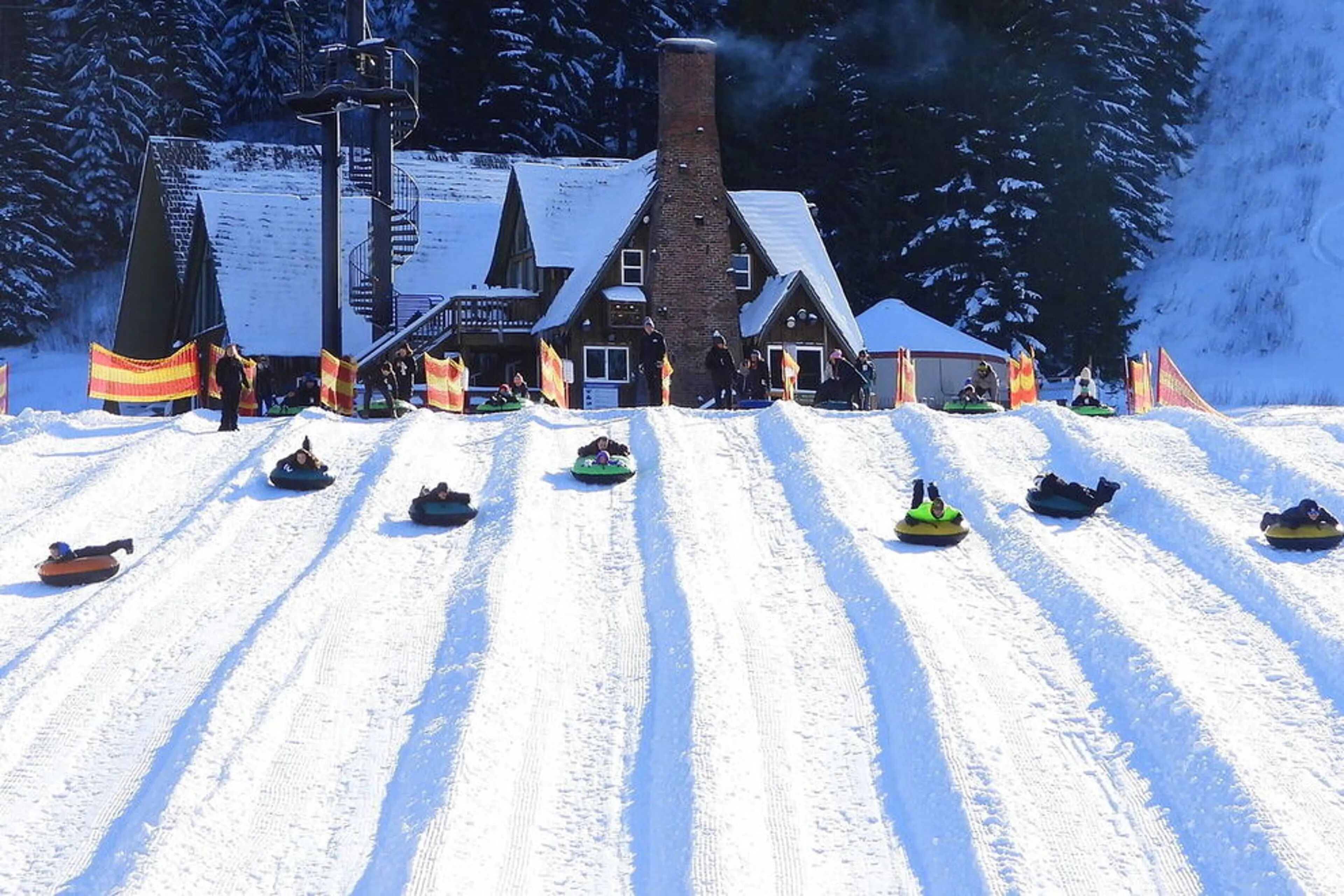 Enjoy snow tubing at Mt. Hood Skibowl, minutes from the home.