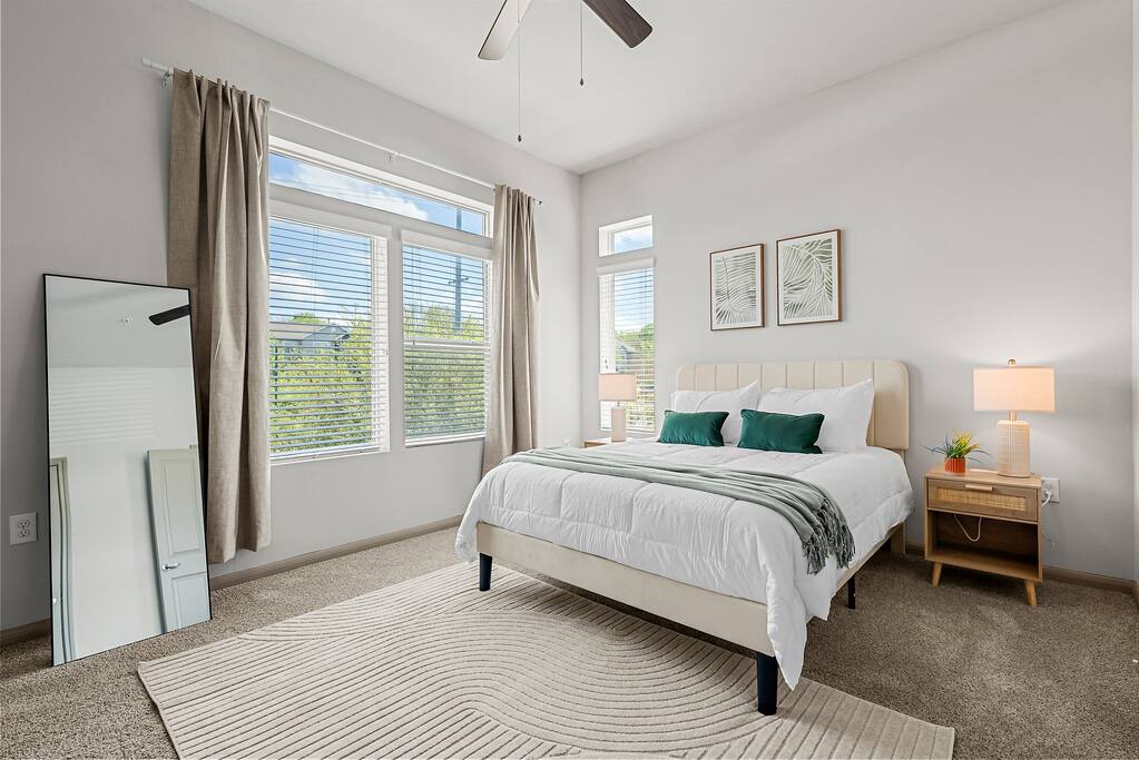 Modern 2BR Retreat | Near Downtown | Pool & Gym