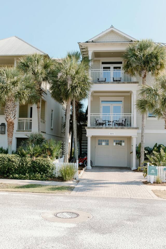 Beachfront home with pool