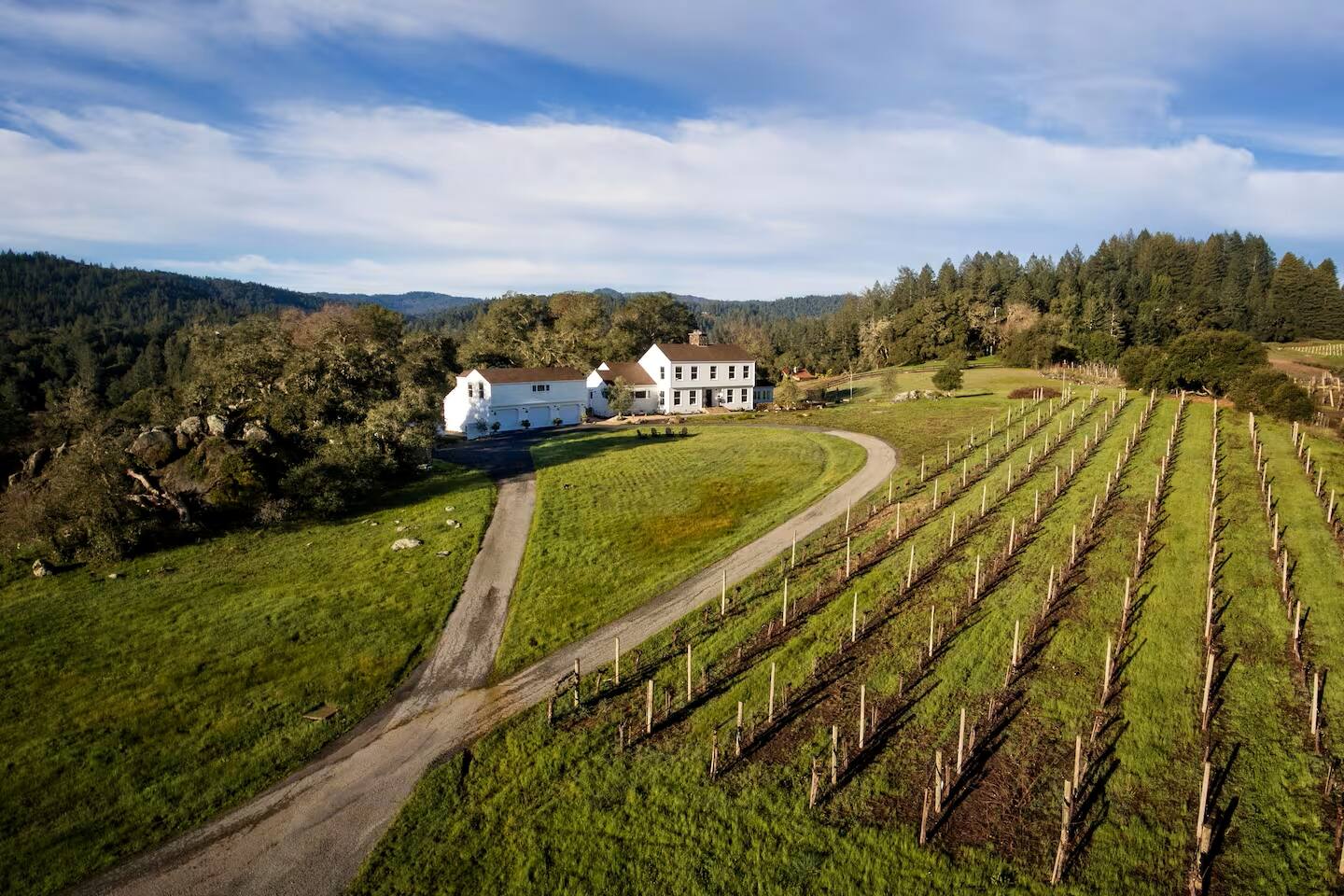 Timeless design set against open skies and wide landscapes.