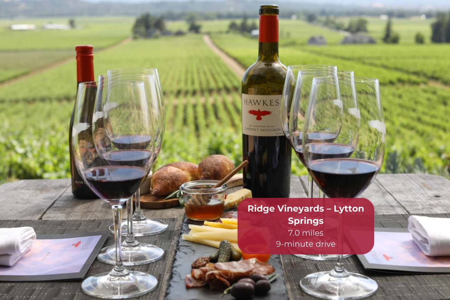 Zinfandel lovers, don’t miss this biodynamic gem with sweeping views.